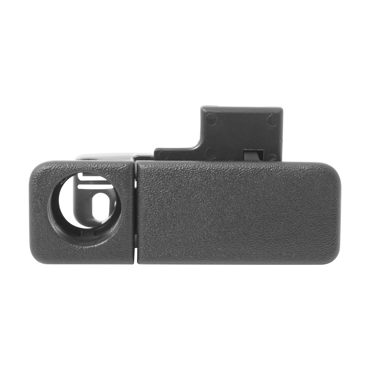 107093 MANIJA INTERIOR NS ALTIMA 02-06/MAXIMA 00-08/MURANO 04-08/QUEST 04-09/SENTRA 95-06/PATHFINDER 96-04 CON HOYO PARA LLAVE PARA GUANTERA CORRUGADA NEGRA PLASTICO