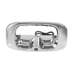 107175 MANIJA DE TAPA CV SILVERADO  GM SIERRA  CV CHEYENNE 99-06  SOLO BISEL CON CAMARA INTEGRADA C/CABLEADO P/ADAPTAR 8MTS CROMADA PLASTICO HUSHAN