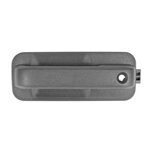 107355 MANIJA EXTERIOR FD F-150/F-250/LOBO 15-20/SUPER DUTY 17-20 CON HOYO PARA LLAVE SIN SENSOR CORRUGADA NEGRA PLASTICO DELANTERA IZQUIERDA
