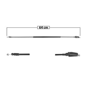 107712 CHICOTE DE COFRE VW JETTA BICENTENARIO 11-18 64CM PARTE FRONTAL SIN MANIJA