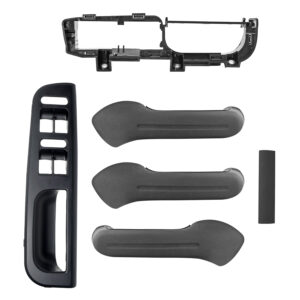 107823 MANIJA INTERIOR VW JETTA A4 99-05/CLASICO 08-15/GOLF 00-06 JALADERA 5 PIEZAS LISA NEGRO PLASTICO SOLO MANGO MANIJAUTO Derecho/Izquierdo