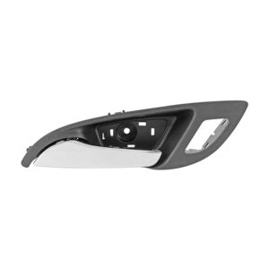 107847 MANIJA INTERIOR CV EQUINOX 18-21  CON HOYO PARA SEGURO CROMADA/NEGRA PLASTICO DELANTERO IZQUIERDO