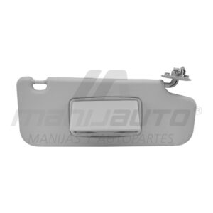 108810 VISERA CV BEAT 18-21/SPARK 11-17/SONIC 12-19/CRUZE 10-16/TORNADO 12-20 1 PIEZA CON ESPEJO SIN LUZ GRIS CLARO PLASTICO BRA GENERICA TIPO ORIGINAL Derecho Delantera