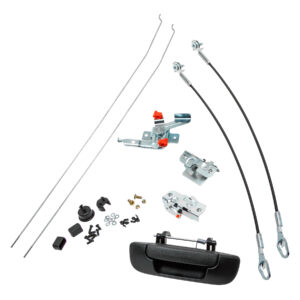 108832 MANIJA DE TAPA FD F-150/F-250 09-14/LOBO 04-14/SUPER DUTY 08-16/EXPLORER SPORT TRAC 06-10  LC MARK LT 06-13  CON HOYO PARA LLAVE Y SIN HOYO PARA CAMARA SET DE INSTALACION CORRUGADA NEGRO PLASTICO TWN HUSHAN 4L3Z-9943400-AAA