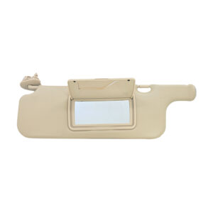 109017 VISERA  COROLLA 03-08 CON GANCHO 1 PIEZA CON ESPEJO SIN LUZ BEIGE PLASTICO CHIN MANIJAUTO TIPO ORIGINAL Izquierdo Delantera