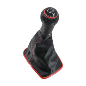 109139 PERILLA VW JETTA CLASICO 99-04 VW JETTA A4 99-04 VW GOLF A4 99-04  FUNDA CON PERILLA ROJO 5 VELOCIDADES VINIPIEL CHN