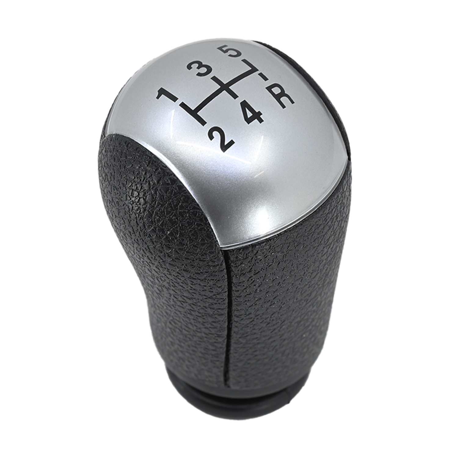 109144 PERILLA FD FOCUS 04-12 FD MUSTANG 05-12 FD MONDEO 00-07 FD TRANSIT 06-12 FD FIESTA 02-08 DE PALANCA NEGRO/PLATA 5 VELOCIDADES PIEL SINTETICA CHN 4M51-A045B79