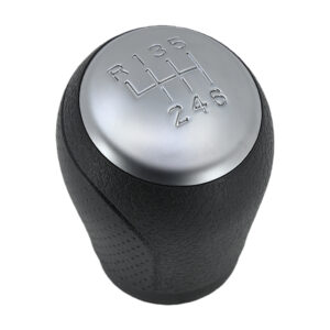 109175 PERILLA TIIDA 07-18 DE PALANCA NEGRO/ALUMINIO 6 VELOCIDADES PIEL SINTETICA TIPO ORIGINAL CHN