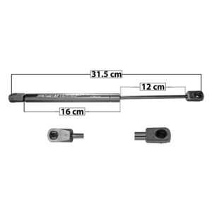 1122 AMORTIGUADOR CAJUELA DG STRATUS 95-00 31.5 CM 16 CM 12 CM ENTRADA TIPO 18 ENTRADA 2 TIPO 9 35.97 49.45 8857