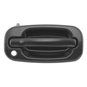18666 MANIJA EXTERIOR CV SILVERADO 99-06/SUBURBAN/TAHOE/SONORA 00-06/AVALANCHE 02-06 GM SIERRA 99-06/YUKON 00-06 CV CHEYENNE 99-06 CON HOYO PARA LLAVE LISA PARA PINTAR NEGRA PLASTICO HUSHAN DELANTERA DERECHA