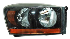 20-6747-A1-6B FARO DODGE PU 06-08 C/FRANJA AMBAR FONDO NEGRO TYC DER