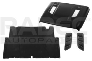 201-1609-03 COFRE JP WRANGLER 18-23 LINEA NUEVA 4X4/SPORT/DELUXE/RUBICON/SAHARA/WILLYS V6 6 CILINDROS 3.6L 5 PUERTAS LAMINA