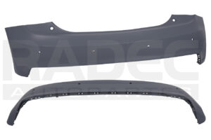 203-0205-05 FASCIA TRASERA AD A1 16-18 C/SENSOR S-TRONIC/S-LINE L4 4 CILINDROS 1.3/1.4L 4 PUERTAS