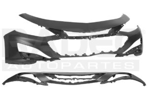 203-0630-25 FASCIA DELANTERA CV MALIBU 18-23 S/HOYO P/SENSOR LT/LS/PREMIER/LTZ L4/V6 4/6 CILINDROS 1.5/2.0/2.5L 4 PUERTAS SUPERIOR