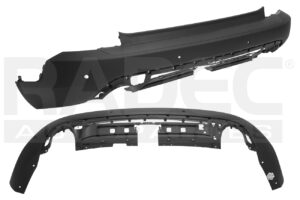 203-1209-33 FASCIA TRASERA FD ESCAPE 20-22 C/HOYO P/SENSOR C/HOYO P/GANCHO TITANIUM/SPORT/SEL L4 4 CILINDROS 2.0/2.5L 5 PUERTAS