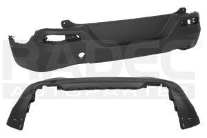 203-1601-04 FASCIA TRASERA JP CHEROKEE 14-18 C/HOYO P/MOLDURA 4X4/4X2BASE/LATITUDE/PREMIUM/TRAIHAWK L4/V6 4/6 CILINDRO 2.4/3.2L 5 PUERTAS INFERIOR