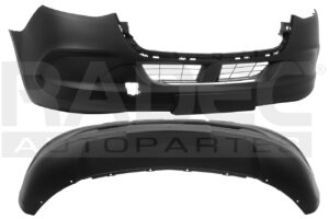 203-2006-10 FASCIA DELANTERA  MC SPRINTER 19-23 CORRUGADA NEGRA S/HOYO P/SENSOR S/HOYO P/REMOLQUE S/HOYO P/FARO  5 PUERTAS