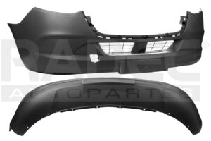 203-2006-12 FASCIA DELANTERA MC SPRINTER 19-23 CORRUGADA GRIS S/HOYO P/SENSOR S/HOYO P/REMOLQUE S/HOYO P/FARO  5 PUERTAS