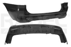 203-2216-00 FASCIA TRASERA MT XPANDER 20-22 C/2 HOYOS P/REMOLQUE P/PINTAR GLS L4 4CILINDROS 1.5L 5 PUERTAS
