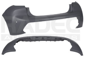 203-2411-02 FASCIA TRASERA PG 208 21-22 C/HOYO P/SENSOR C/CAMARA ACTIVE/ALLURE/GT L3 3 CILINDROS 1.2L 5 PUERTAS