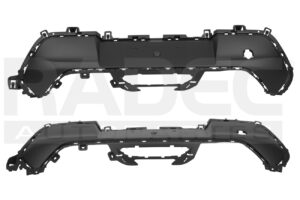 203-2411-09 FASCIA TRASERA PG 208 21-22 S/HOYO P/SENSOR CORRUGADA ACTIVE/ALLURE/GT L3 3 CILINDROS 1.2L 5 PUERTAS