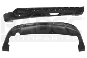 203-2611-05 FASCIA TRASERA RN KOLEOS 17-20 CORRUGADA ICONIC/BOSE/MINUIT/INTENS L4 4 CILINDOR 2.5L 5 PUERTAS INFERIOR