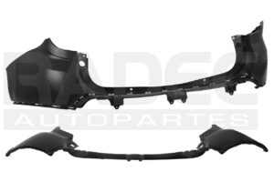203-2612-18 FASCIA TRASERA RN DUSTER 21-23 P/PINTAR INTENS/ICONIC L4 4 CILINDROS 1.3/1.6L 5 PUERTAS