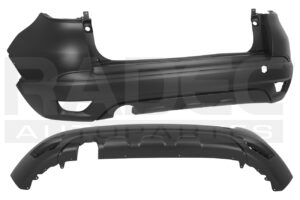 203-2617-02 FASCIA TRASERA RN CAPTUR 18-19 CORRUGADA S/HOYO P/SENSOR INTENS/ICONIC L4 4 CILINDROS 2.0L 5 PUERTAS COMPLETA