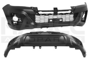 203-3007-12 FASCIA DELANTERA TY HILUX 19-20 C/REJILLA CENTRAL S/HOYO P/MOLDURA REVO/ROCCO L4 4 CILINDROS 2.7/2.8L 2/4 PUERTAS