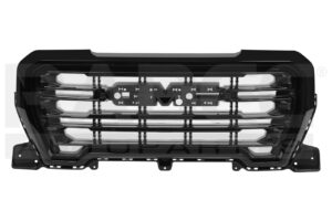 204-0637-07 PARRILLA CV SIERRA 19-22 NEGRA F/CROMADO SLE/AT4/DENALI V8 8 CILINDROS 5.3/6.2L 2/4 PUERTAS