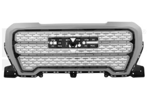 204-0637-08 PARRILLA CV SIERRA 19-22 CROMADA PANAL SLE/AT4/DENALI V8 8 CILINDROS 5.3/6.2L 2/4 PUERTAS