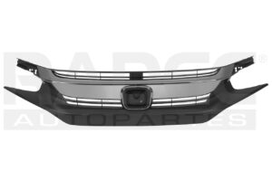 204-1302-32 PARRILLA HD CIVIC 16-18 C/MOLDURA CROMADA STYLE/SPORT/TORUING L4 4 CILINDROS 1.5/2.0L 4 PUERTAS