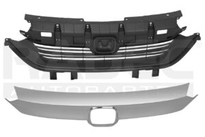 204-1310-07 PARRILLA HD CITY 21-23 C/MOLDURA CROMADA PRIME/SPORT/UNIQ/EX/LX/TOURING L4 4 CILINDROS 1.5L 4 PUERTAS