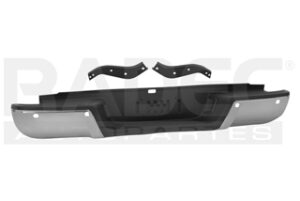 206-1230-20 DEFENSA TRASERA FD RANGER 13-22 C/HOYO P/SENSOR CROMADA XLT/XL L4/V6 4/6 CILINDROS 2.3/2.5/3.2L 2/4 PUERTAS
