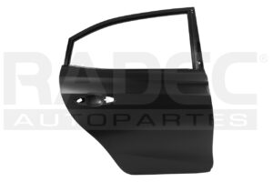 208-3018-06 PUERTA TRASERA TY YARIS 18-21 L4 4 CILINDROS 1.5L 4 PUERTAS LAMINA DER