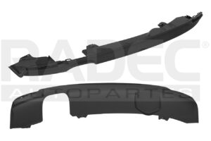 215-0205-05 SPOYLER TRASERO AD A1 14-18 CORRUGADO 1 SALIDAS P/ESCAPE S LINE/COOL/EGO/SPORTBACK/S-TRONIC L4 4 CILINDROS 1.4/1.8L 3/5 PUERTAS