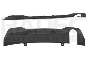 215-2417-03 SPOYLER TRASERO PG 2008 21-23 CORRUGADO C/1 HOYO P/ESCAPE ALLURE/GT LINE/GT/ACTIVE/PURETECH L4 4 CILINDROS 1.2/1.6 L 5 PUERTAS