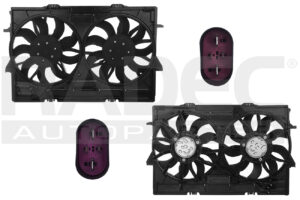 218-0203-04 MOTOVENTILADOR AD A6 12-18 V6 3.0L GAS/DIESEL DOBLE COMPLETO KF