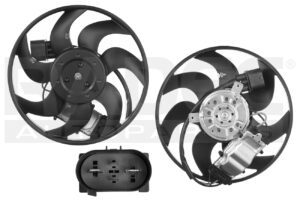 218-0206-00 MOTOVENTILADOR AD Q7 07-15 V6 3.0, 3.6/V8 4.2 LTS P/RAD C/CONTROL ASPAS Y MOTOR 4 PINES CN