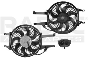 218-0643-00 MOTOVENTILADOR CV PICK UP 88-00 V6 4.3/V8 5.0, 5.7, 6.5L P/AA SENCILLO COMPLETO 2 PINES KS