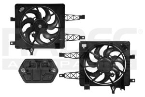 218-1102-00 MOTOVENTILADOR FT PALIO 04-10 L4 1.2, 1.6, 1.8 LTS 16V 2 PINES C/RESIST P/RAD SENCILLO COMPLETO