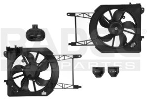 218-1102-01 MOTOVENTILADOR FT PALIO ADVENTURE 13-20 L4 1.6L P/RAD C/RESISTENCIA SENCILLO COMPLETO 2 PINES KS