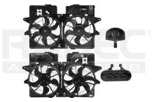 218-1209-06 MOTOVENTILADOR FD ESCAPE 01-04 L4 2.0/V6 3.0 LTS C/RESISTENCIA DOBLE COMPLETO 2 Y 3 PINES TW