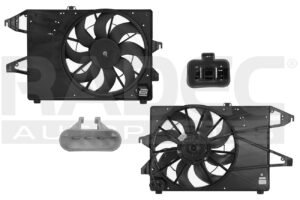 218-1227-00 MOTOVENTILADOR FD MONDEO 01-07 L4 2.0 LTS P/RAD C/RESISTENCIA SENCILLO COMPLETO 2 Y 3 PINES KS
