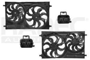 218-1245-04 MOTOVENTILADOR FD TRANSIT 15-19 V6 3.5, 3.7 LTS DOBLE COMPLETO 2 PINES KS