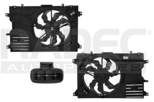 218-1901-07 MOTOVENTILADOR MZ 3 19-24 L4 2.0, 2.5L P/RAD SENCILLO COMPLETO 3 PINES KF
