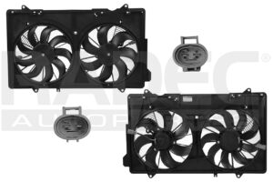 218-1920-01 MOTOVENTILADOR MZ CX5 13-23 L4 2.0, 2.5L DOBLE COMPLETO 2 Y 2 PINES KF