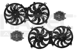 218-2302-07 MOTOVENTILADOR NS ALTIMA 07-18 L4 2.5/V6 3.5L DOBLE COMPLETO 4 Y 4 PINES KF