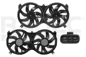 218-2313-00 MOTOVENTILADOR NS PATHFINDER 13-19 L4 2.5 LTS/V6 3.5 LTS 2+2 PINES S/RESIST COMPLETO DOBLE