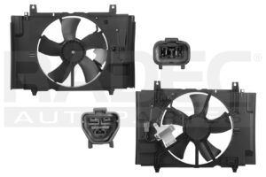 218-2318-01 MOTOVENTILADOR NS TIIDA 07-18 L4 1.6, 1.8 LTS P/RAD SENCILLO COMPLETO 2 Y 2 PINES CN